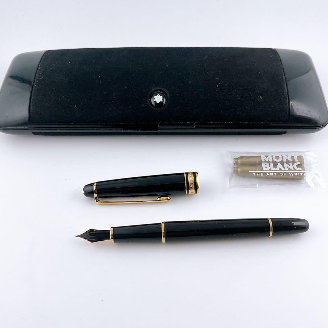 モンブラン 万年筆 マイスターシュティック 14K ケース　インク付き　EF
