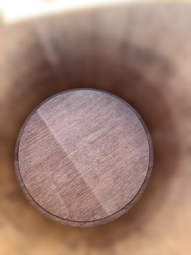 木製　漬物樽　蓋付き