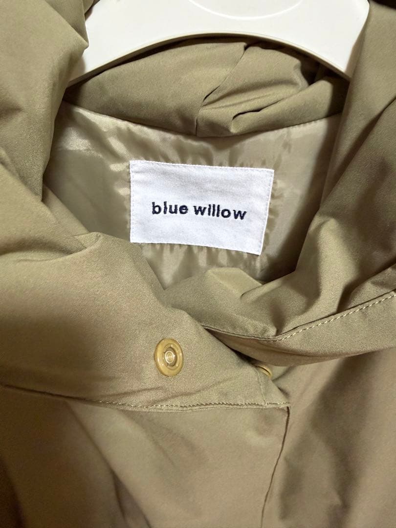 blue willow フード付きダウンジャケット ベージュ