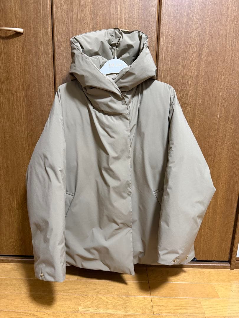 blue willow フード付きダウンジャケット ベージュ