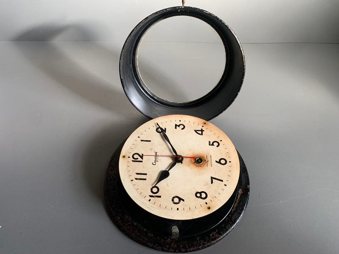 アンティーク Crescent 8day 船舶時計 船時計 壁掛け時計 古道具