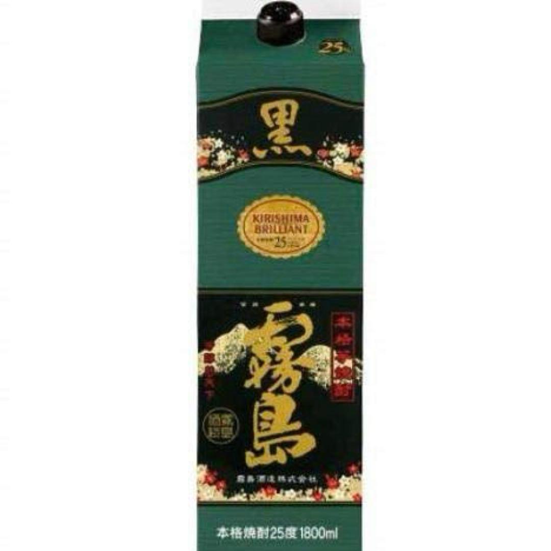 黒霧島パック　25度　1800m 2ケース(12本)