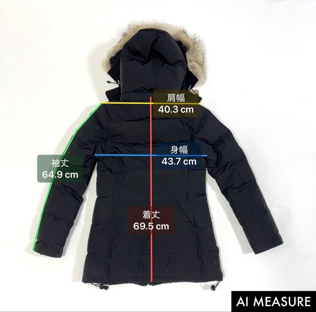 カナダグース ベルビルパーカ ダウンコート フード ファー ブラック M