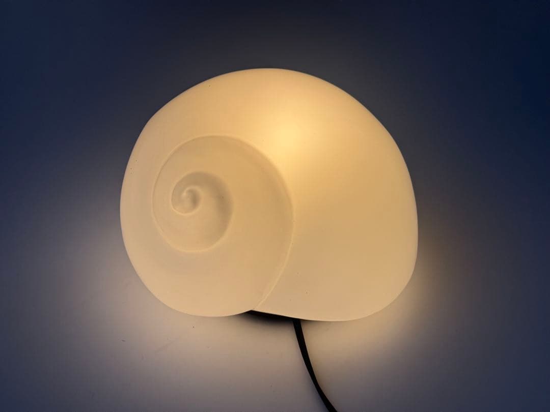 ヴィンテージ ポストモダン 巻貝 ランプシェード 昭和レトロ