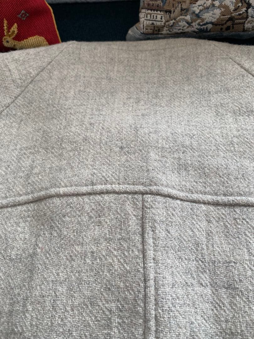 北欧暮らしの道具店ノーカラーグレーコート