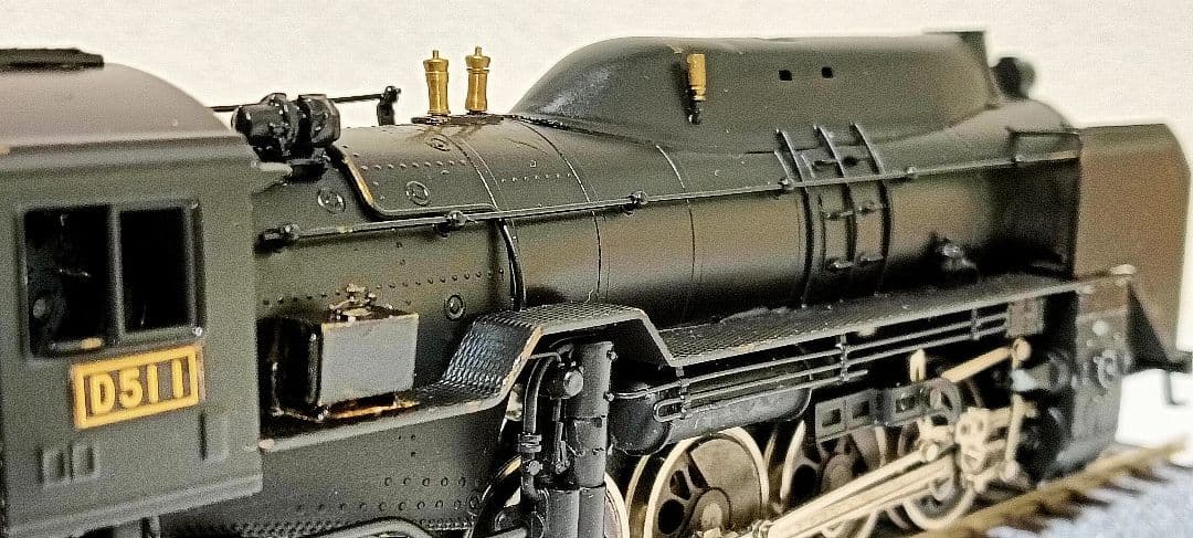 HOゲージ 天賞堂 アダチ Ｄ51半流蒸気機関車、カンモーター、メンテナンス済