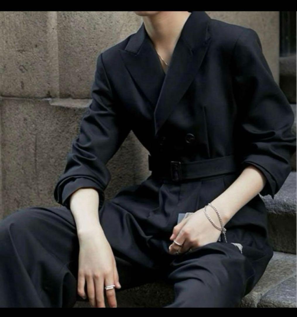 r*a様 アナザーエス　オールインワン ロング丈 ワイドパンツ ドレス　M ブラ