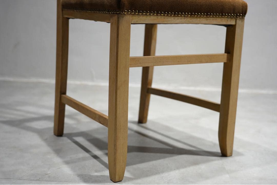 昭和初期　ビンテージ　アンティークチェア　栗材　日本　古木