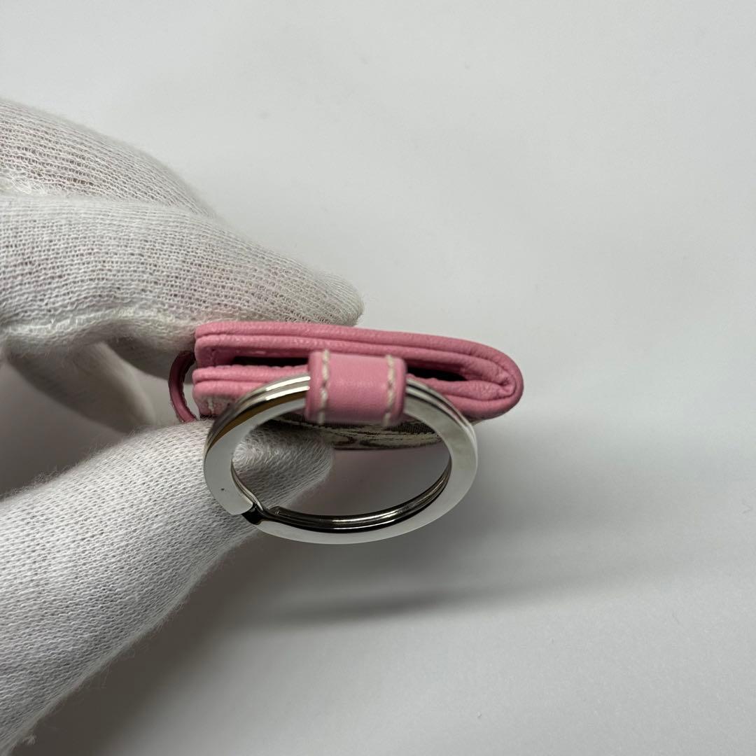 希少 美品 COACH キーホルダー バッグチャーム 手帳 キーリング