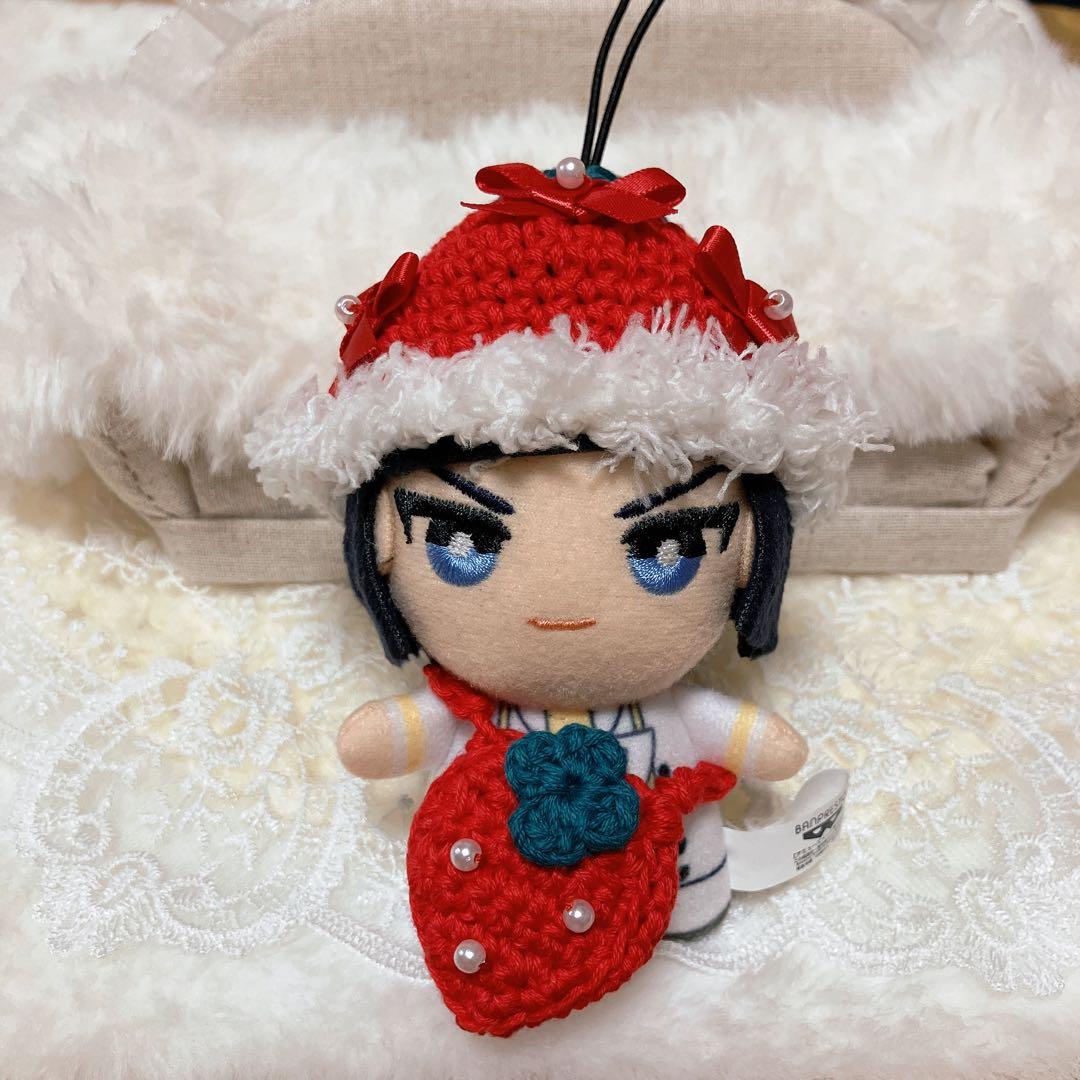 10㎝ ちびぐるみ　ぬい服　ぬいぐるみ　いちご帽子　いちごバッグ