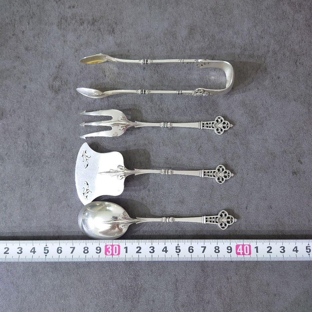 カルディヤック ルネサンス ルネッサンス デザートサーバー 4点 ヴェルメイユ