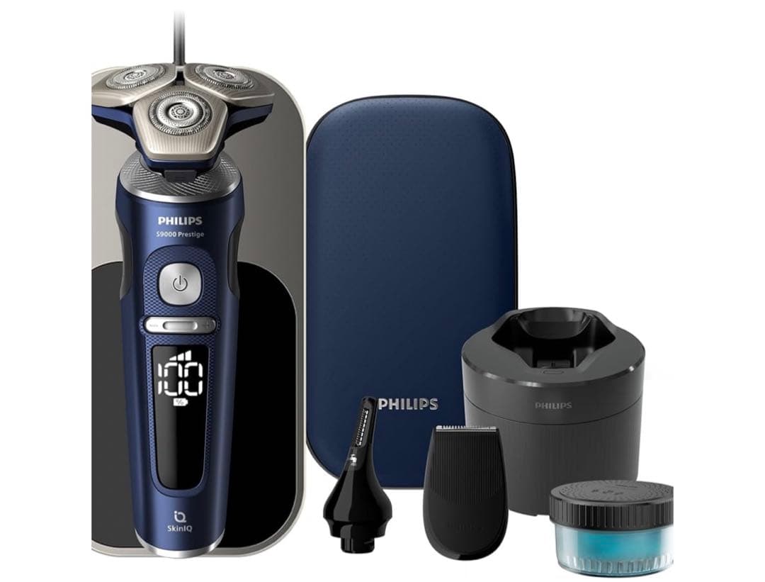 フィリップス 電動シェーバー 9000プレステージ 洗浄機付きモデル 電動髭剃り