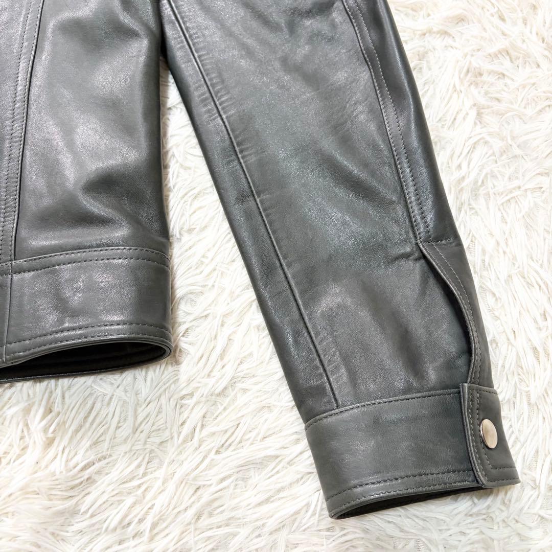 ✨美品✨希少カラー✨EMMETI JURI 　ゴールドジップ　羊革　イタリア製