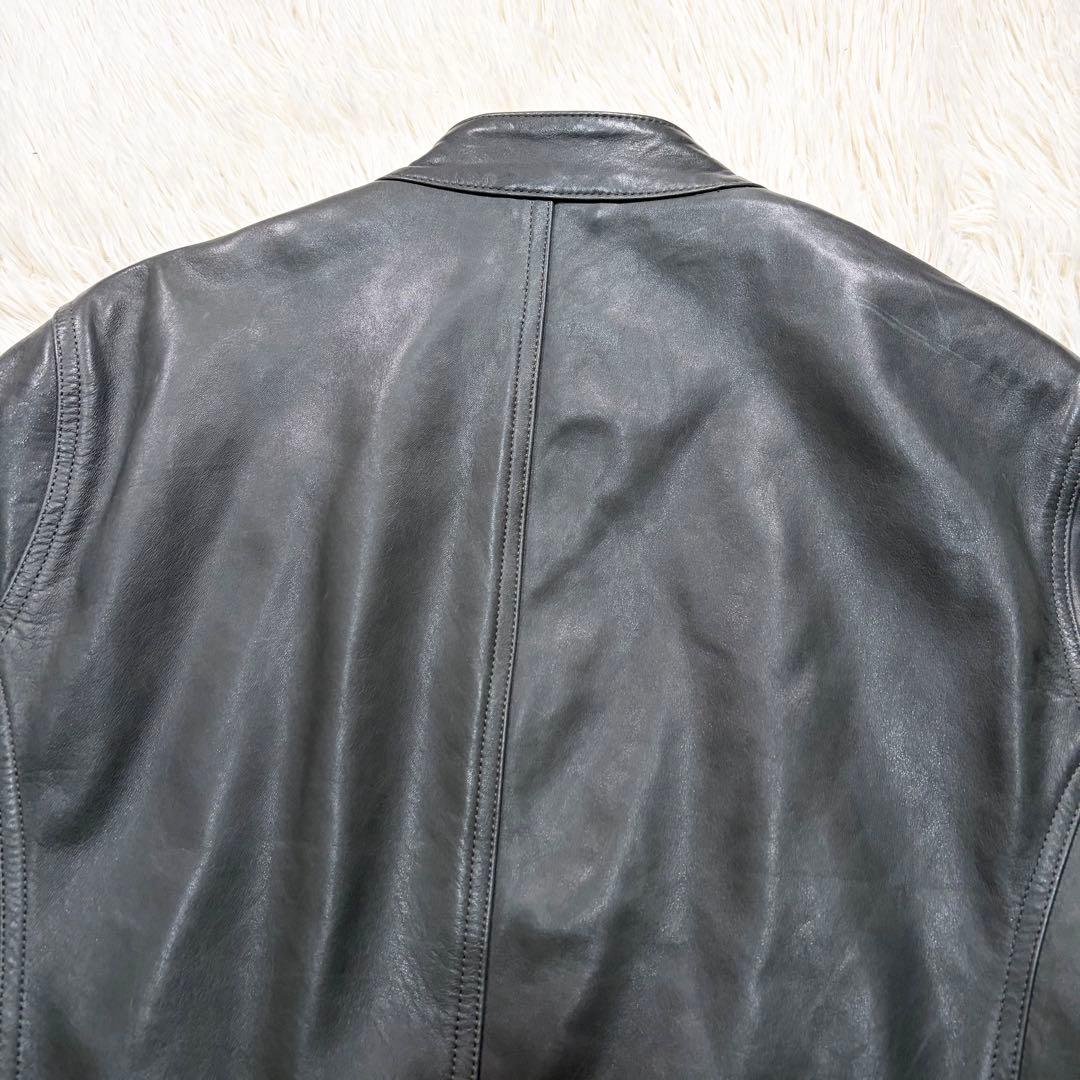 ✨美品✨希少カラー✨EMMETI JURI 　ゴールドジップ　羊革　イタリア製