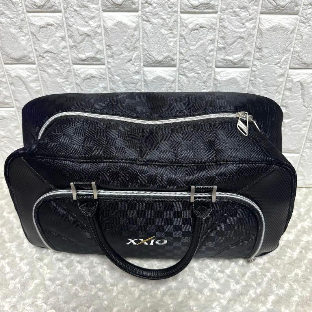 XXIO　ゼクシオ　ゴルフバック　ショルダー　チェック　黒　ダンロップ
