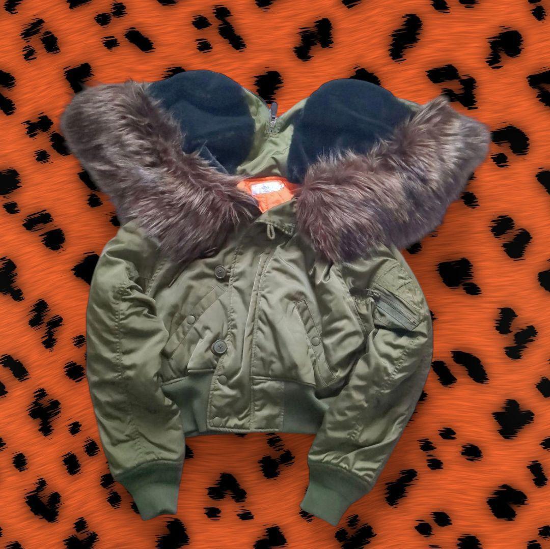 美品 AZUL by moussy N-2B フライトジャケット 短丈 Y2K