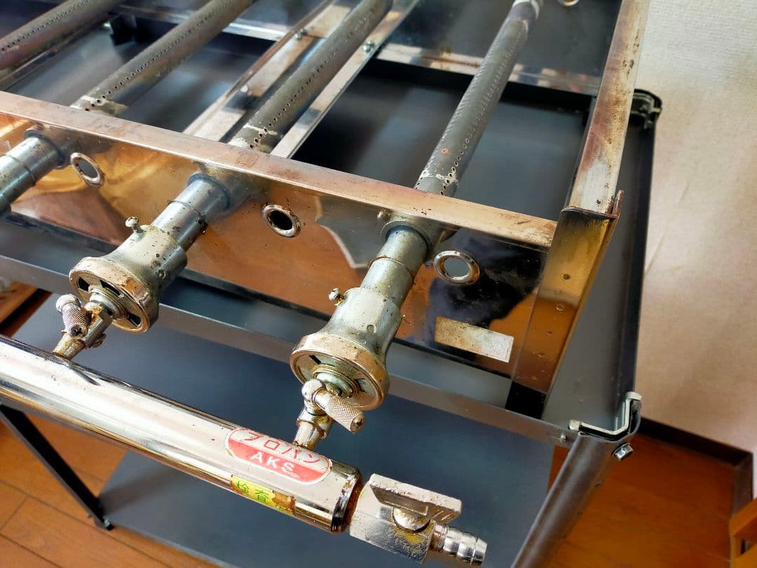 カンダ AKS卓上鉄板焼セット No.20 LPガス　600×360