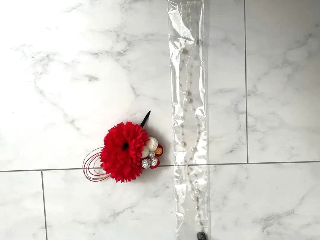 キャサリンコテージ⭐️髪飾り、ブーツ、肌襦袢付き！いにしえ華車赤×濃茶袴 110