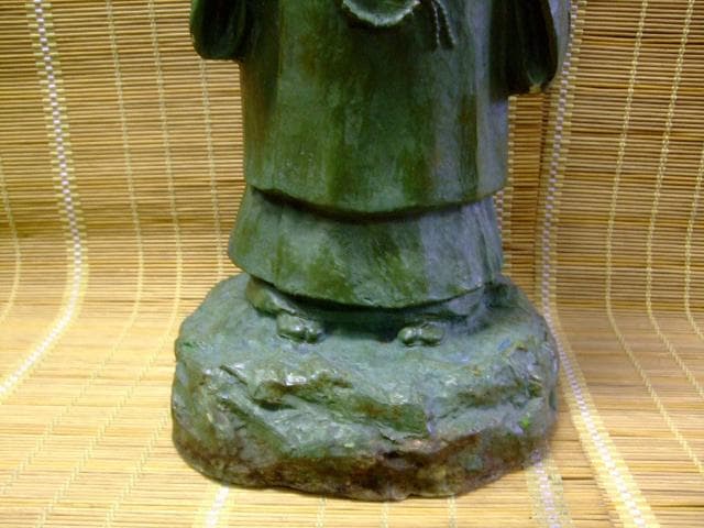 「 角田蘇風 」作　親鸞聖人像　石膏像　60ｃｍ　仏像　オブジェ　彫刻