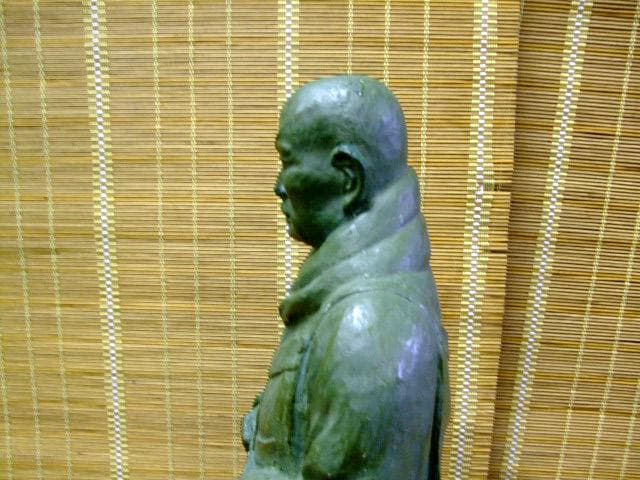 「 角田蘇風 」作　親鸞聖人像　石膏像　60ｃｍ　仏像　オブジェ　彫刻