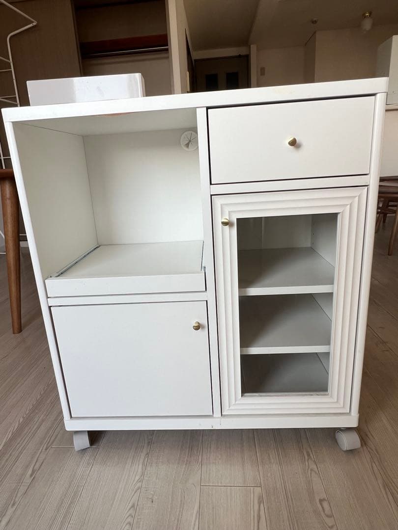 【ニトリ】ホワイト木製キッチンカウンター