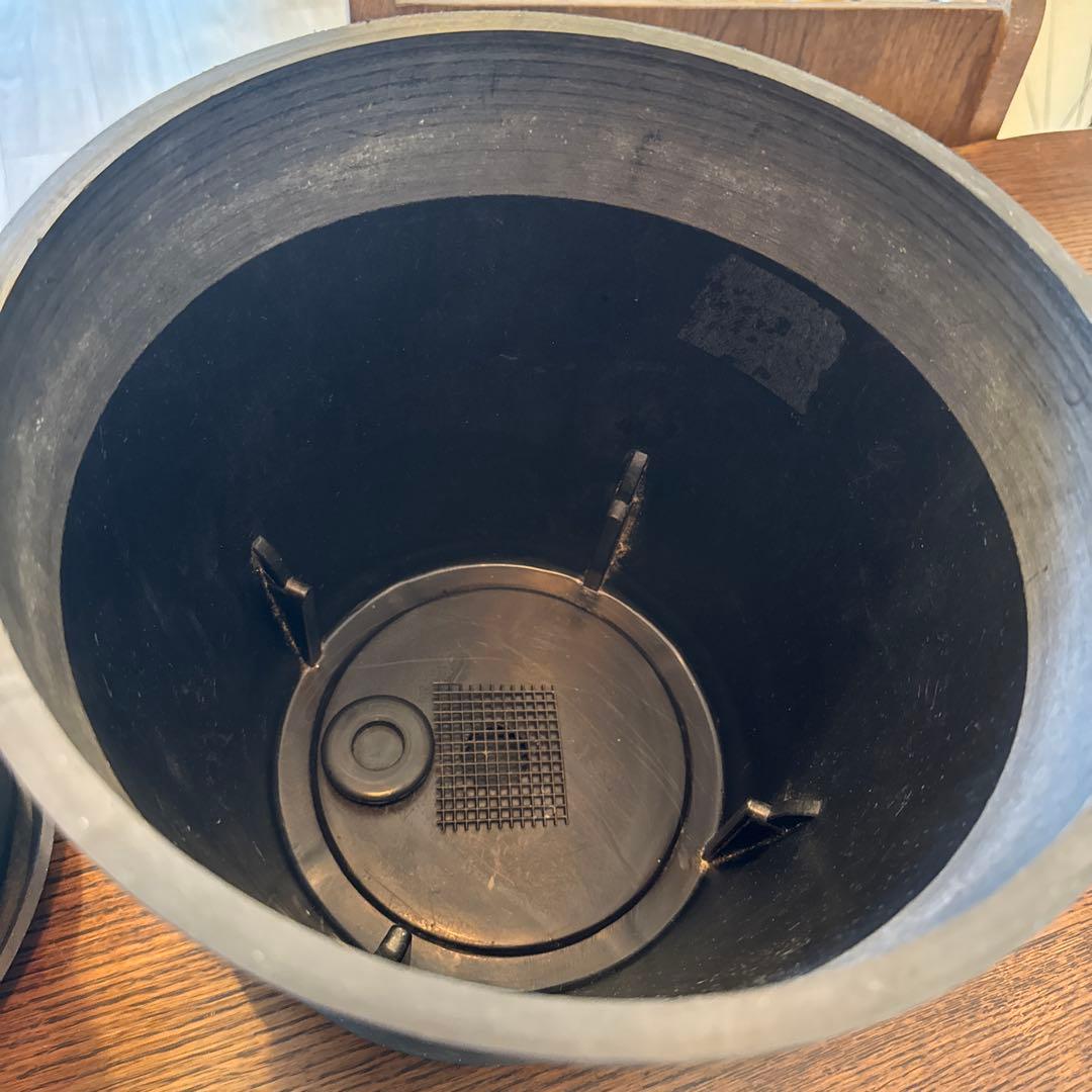 ecopots 植木鉢セット S6号×1、M8号×2 黒