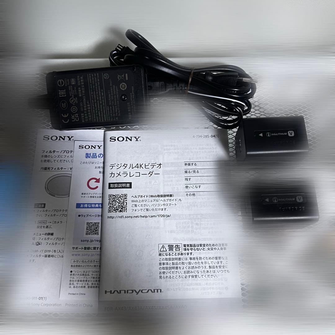 ※専用※【美品・付属品完備】SONY 4K ビデオカメラ FDR-AX60