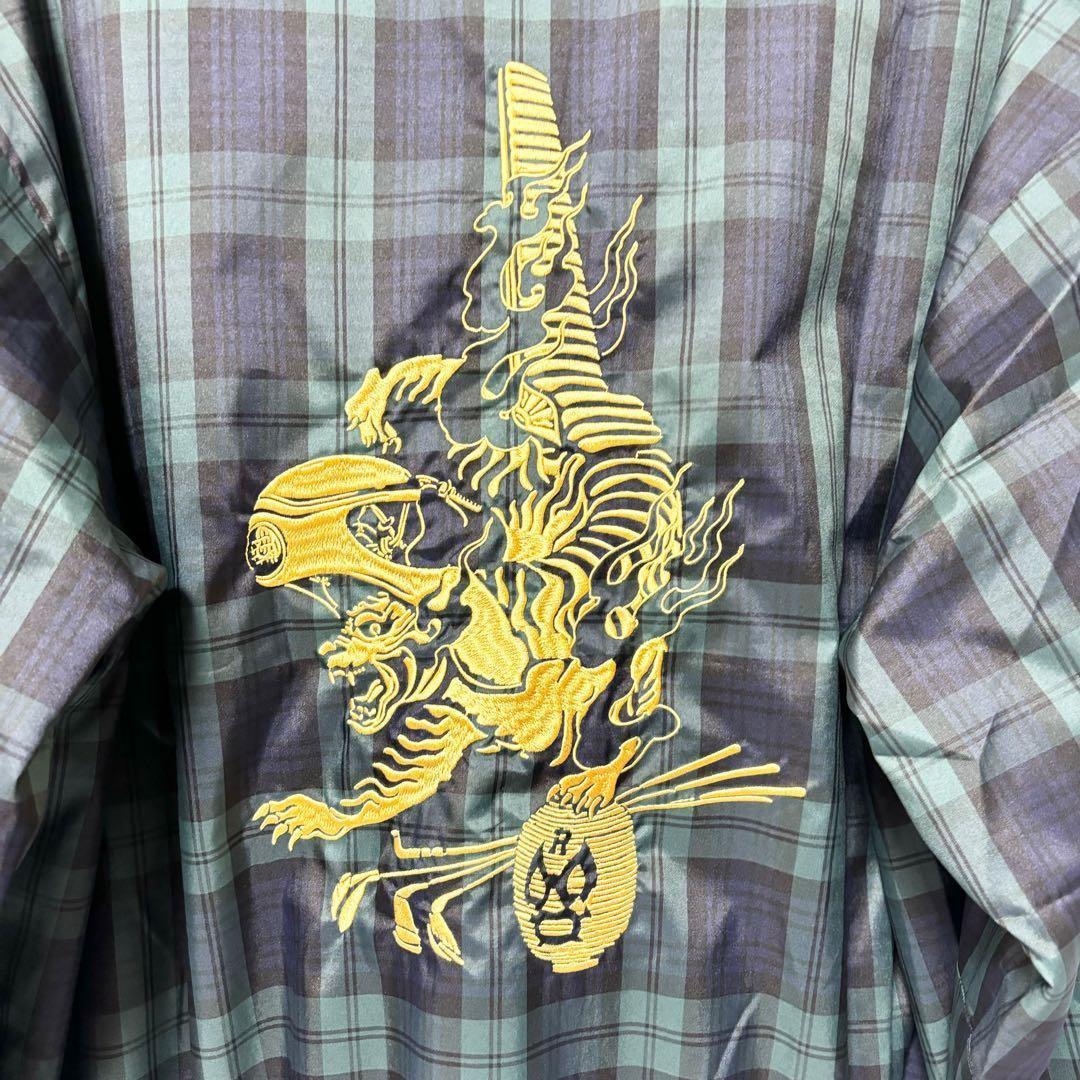 ラッセルノ ゴルフ 族虎 チェック ジップアップ ブルゾン D.グリーン L 5