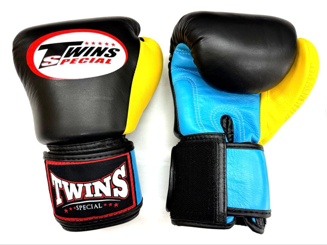 新品　TWINS グローブ 16oz 黒水黄　本革製　ツインズ　送料込