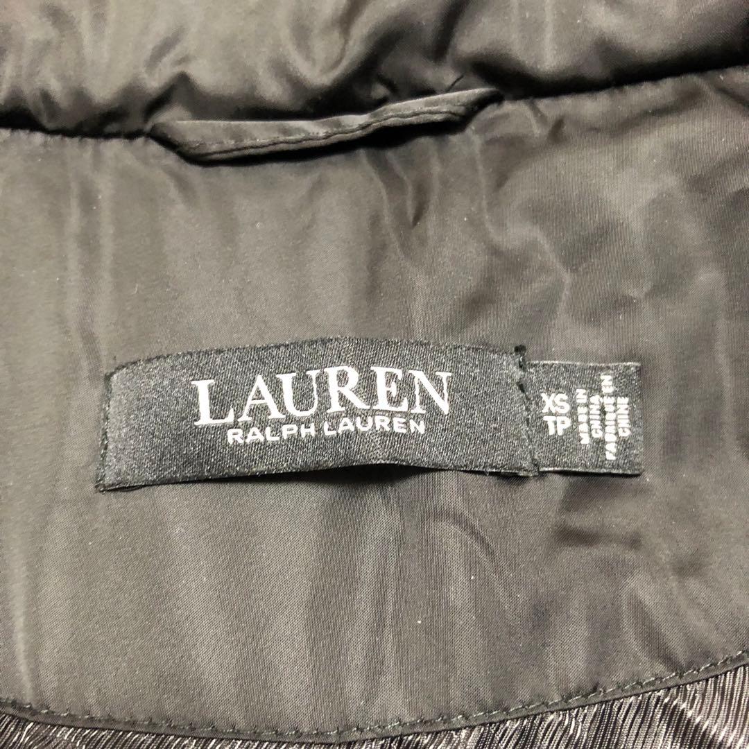 RLL ローレンラルフローレン　ダウンジャケット　ダウンコート　黒　ベルト付