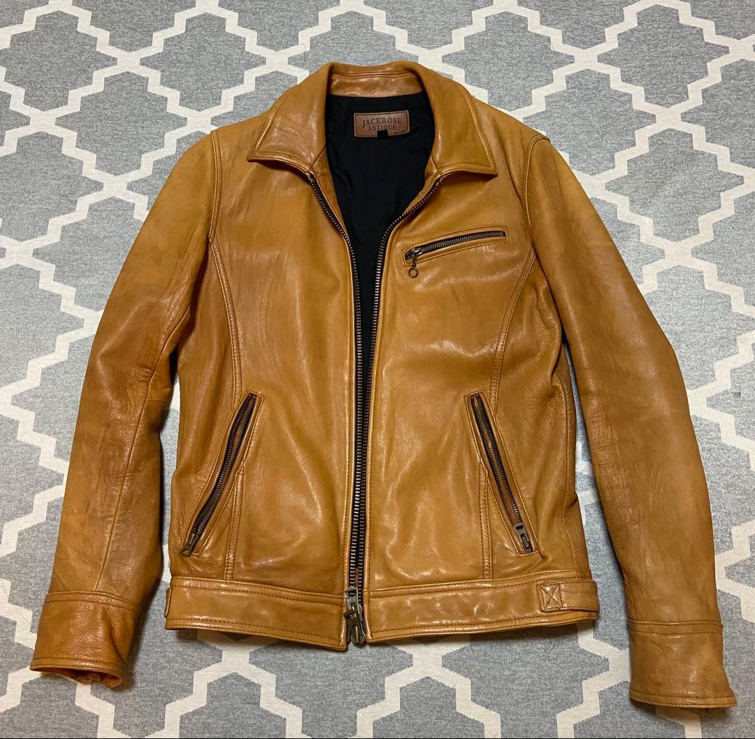 JACK ROSE◆シングルライダースジャケット サイズ2 （M）/山羊革