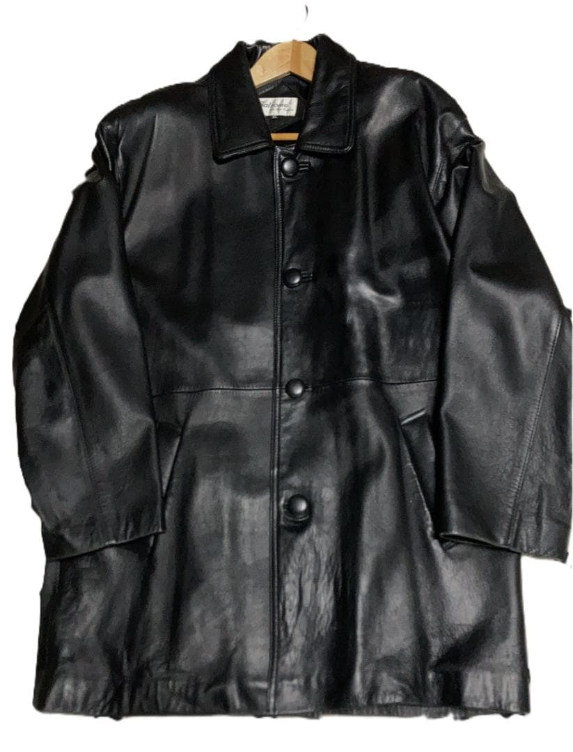 レザー カーコート XL ブラック 羊革