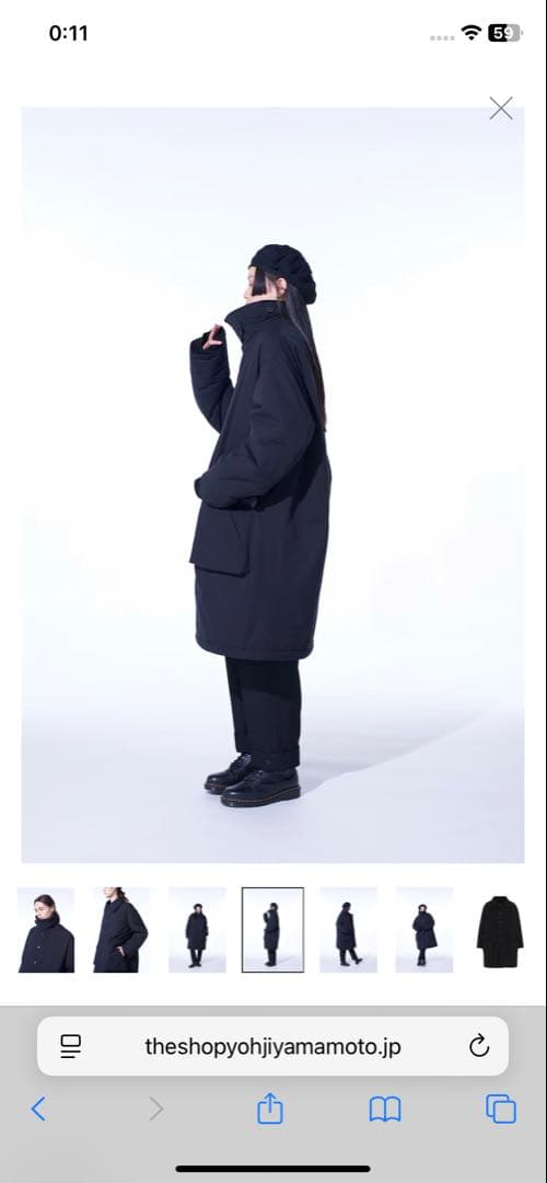 yohji yamamoto ダウンコート