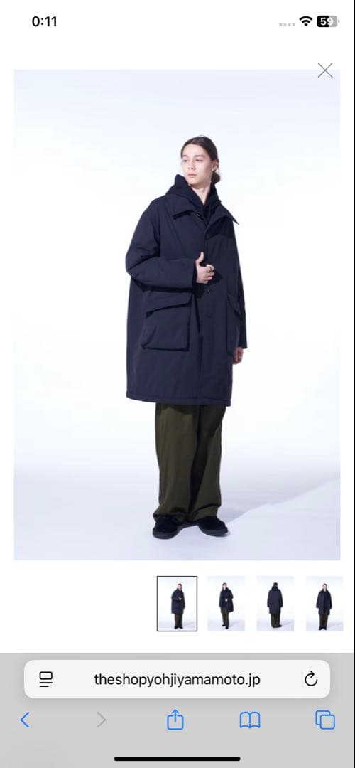 yohji yamamoto ダウンコート