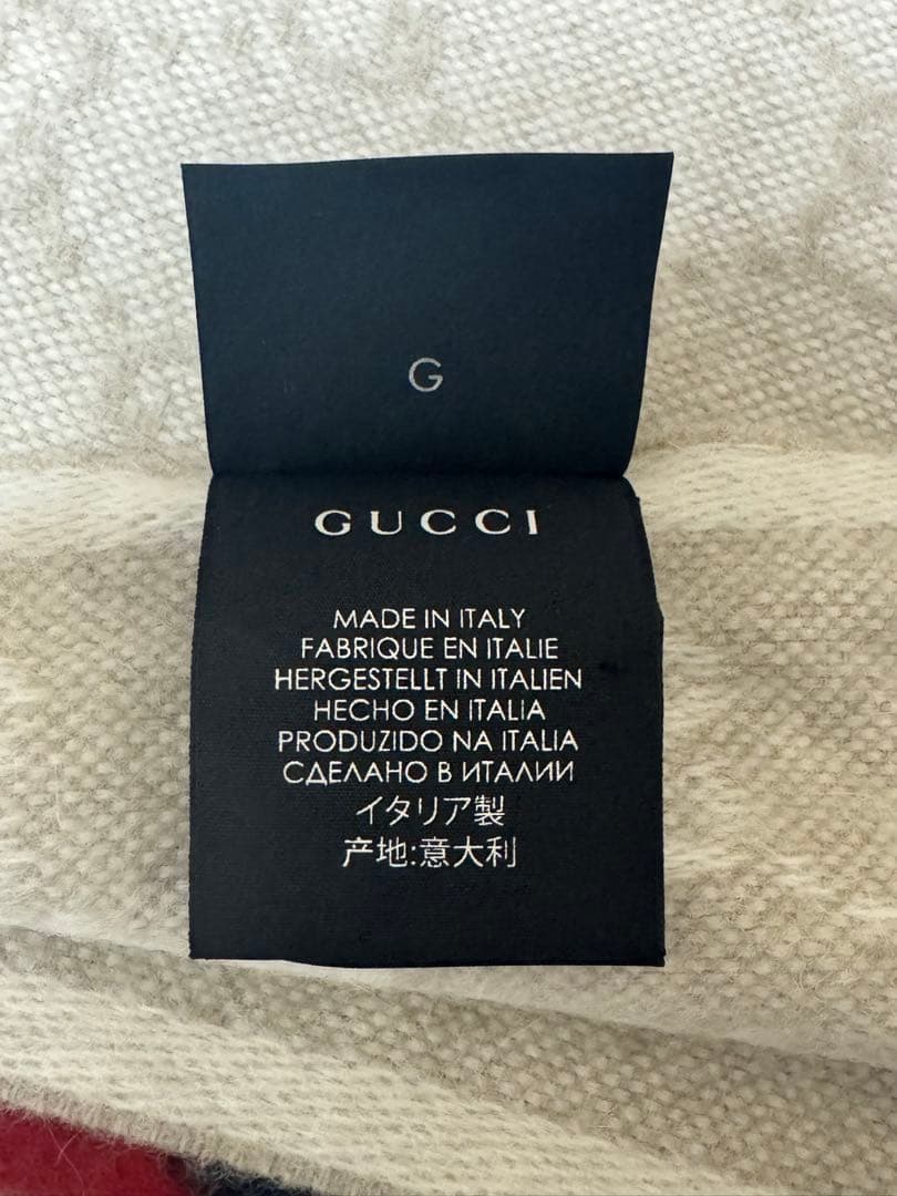 M8041 未使用 GUCCI グッチ マフラー シェリーライン