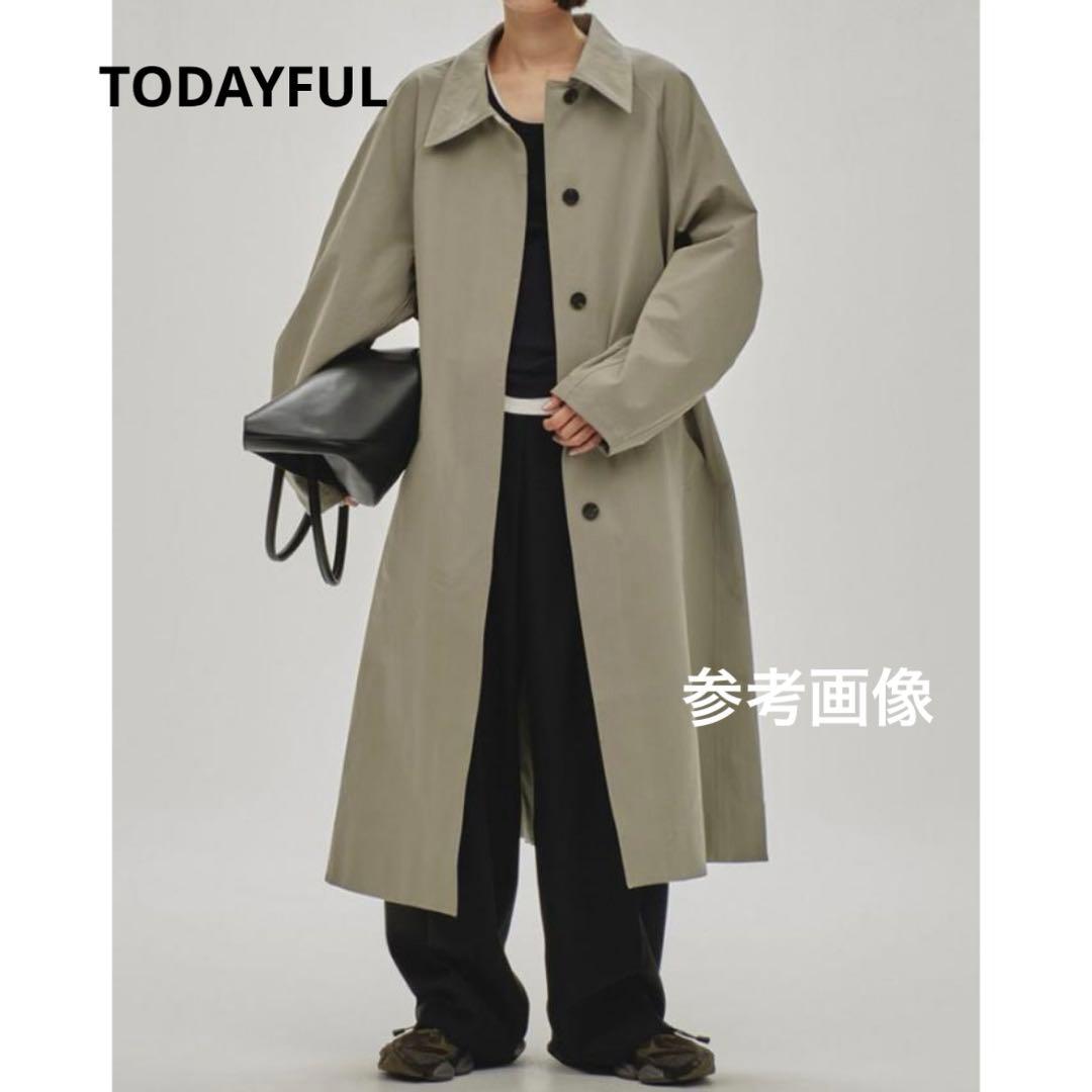 TODAYFUL LIFE's ステンカラーコート セージ 38 クリーニング済