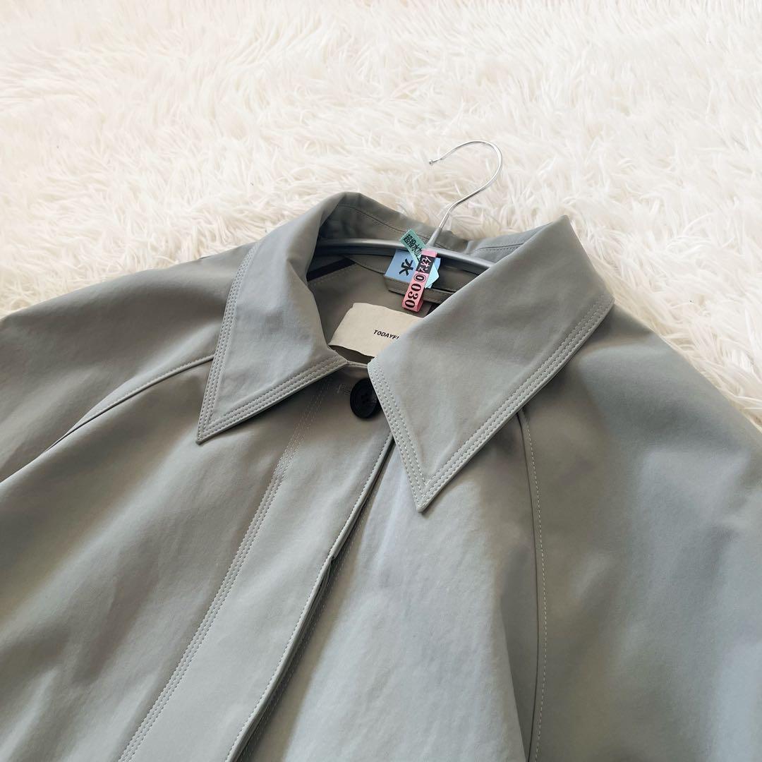 TODAYFUL LIFE's ステンカラーコート セージ 38 クリーニング済