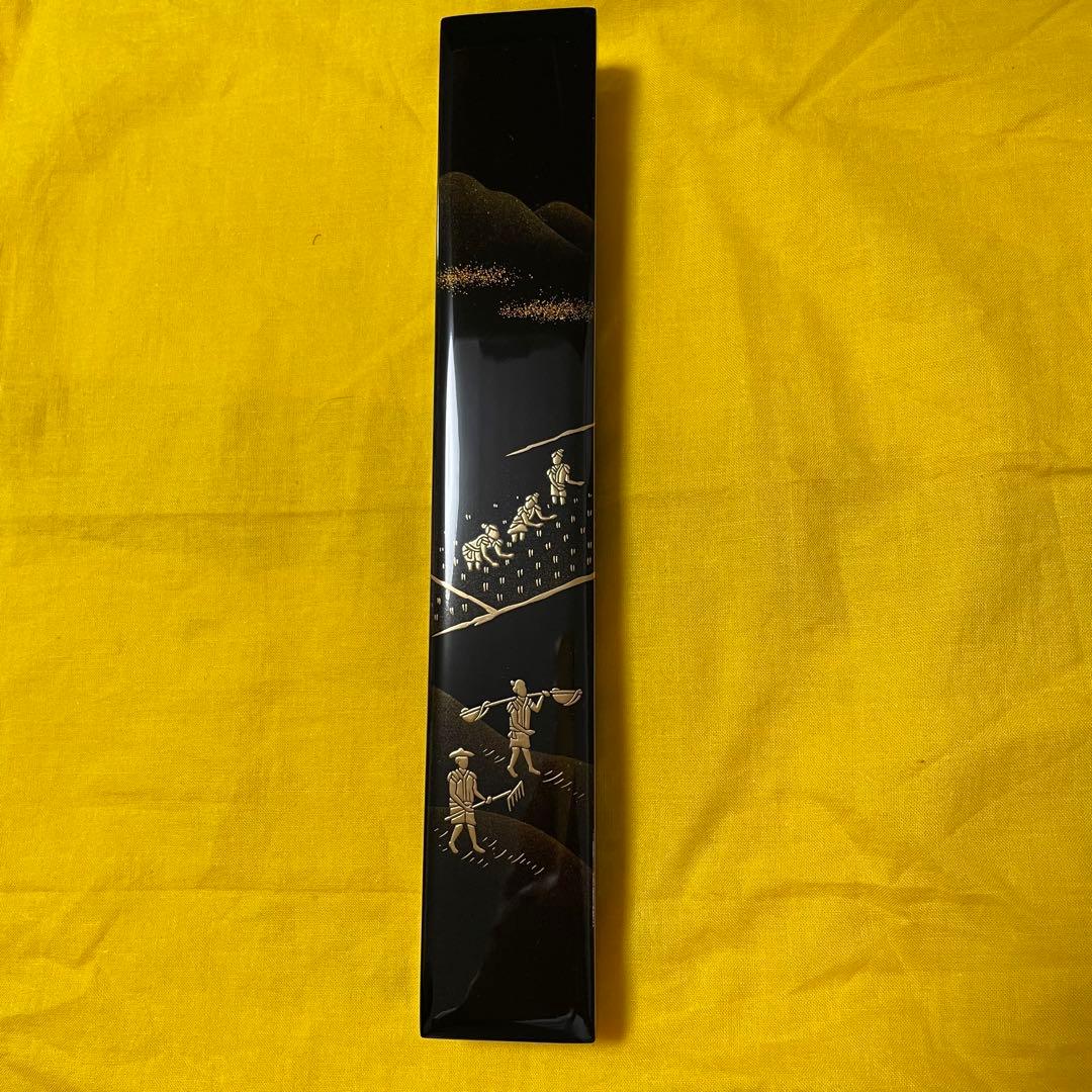 輪島塗　箸入れ　箸付き　新品