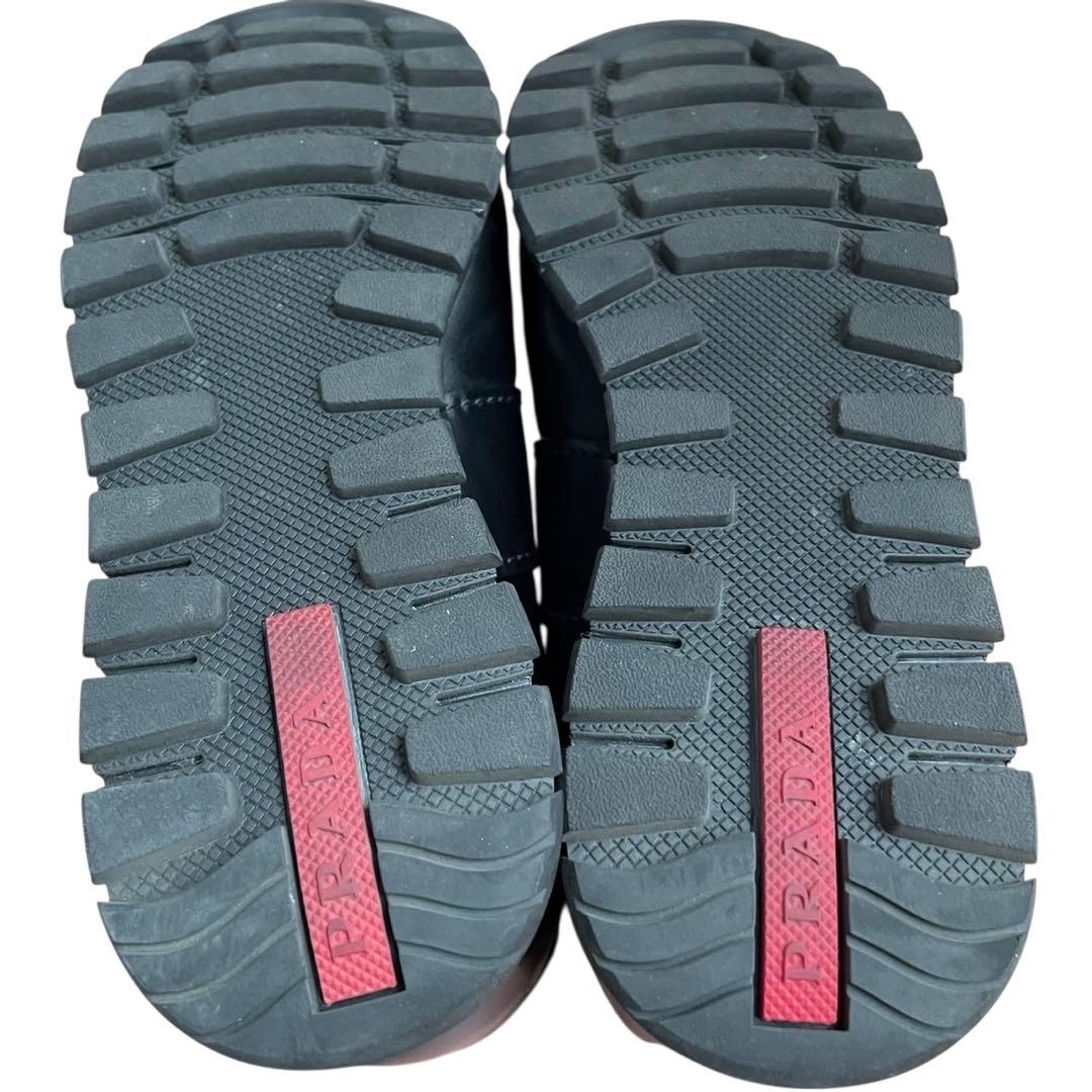 未使用級✨　PRADA SPORT スニーカー　レザー　黒　22.5相当