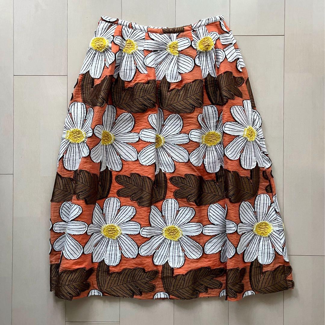 【おぼろ】peu pres マーガレットジャガードスカート