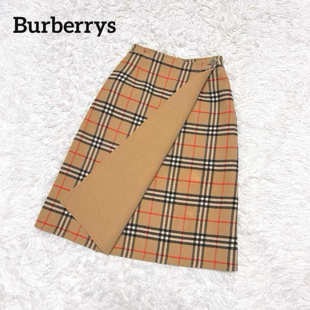 Burberrys ラップ ノバチェック スカート リバーシブル ウール 巻き