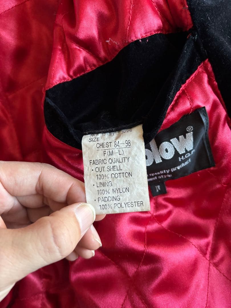 Ulcolow 別珍スカジャン スーベニアジャケット 龍 鳳凰 アメカジ 黒赤