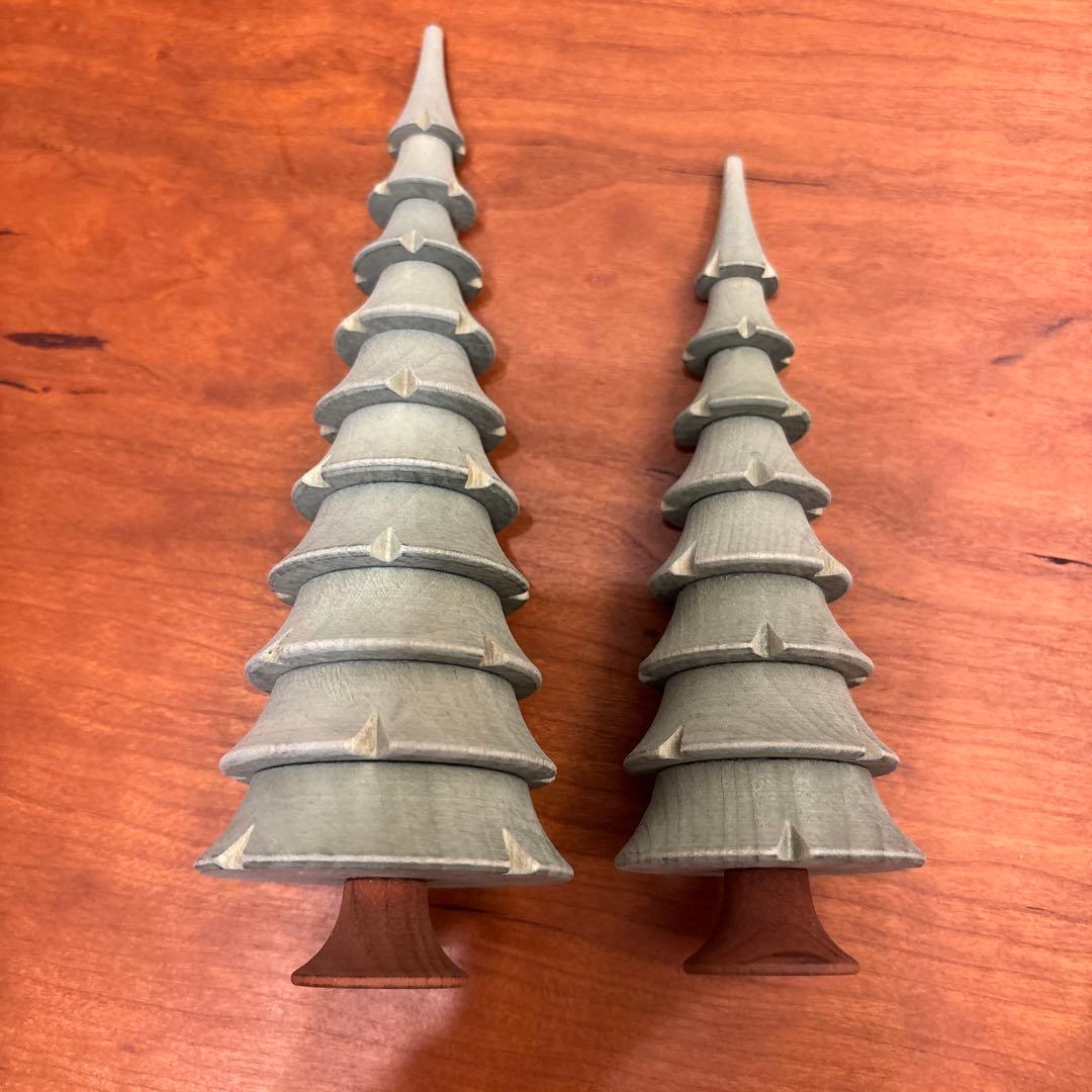 ドイツ製　木製ツリー　3本