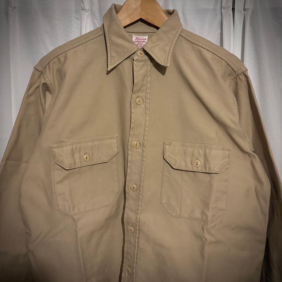#*n様 40s ヘラクレス ワークシャツ デッドストック マチ付き 猫目 ネル