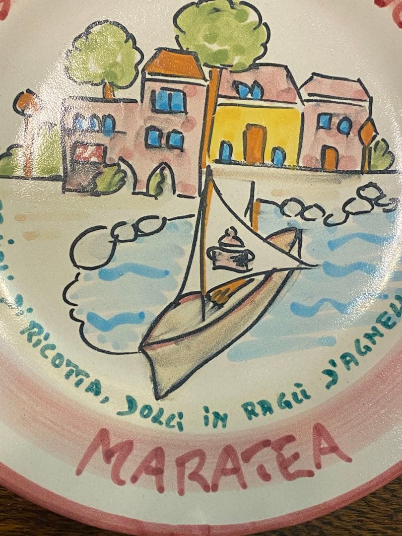 ブオンリコルド　イタリア製絵皿　マラテア 1991年　　　　　#70