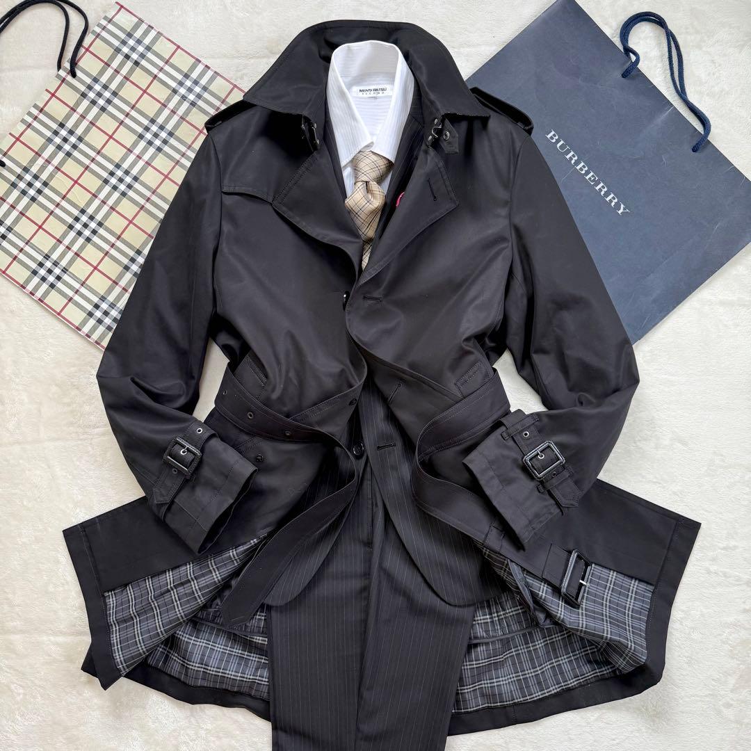 【超美品】バーバリーブラックレーベル 着脱可能 ライナー付 トレンチコート M