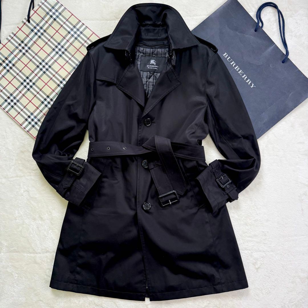 【超美品】バーバリーブラックレーベル 着脱可能 ライナー付 トレンチコート M