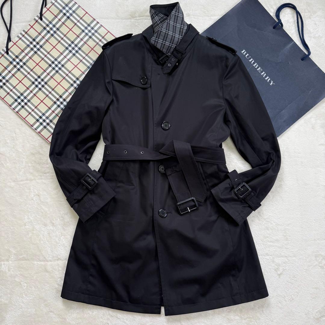 【超美品】バーバリーブラックレーベル 着脱可能 ライナー付 トレンチコート M