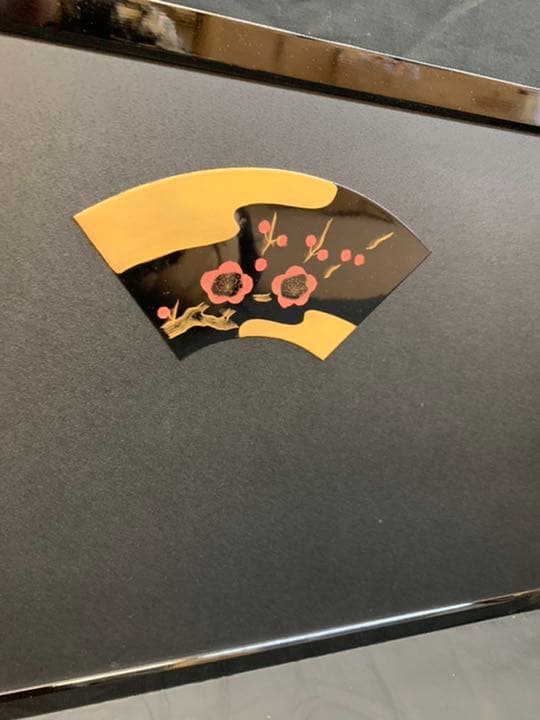 330 009-13 石目沈金彫　屏風　雛人形