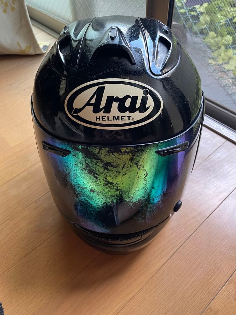 Arai RX7 RR5 グラスブラック59-60cm 透明シールド付